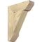 Ekena Millwork Traditional Slat Rough Sawn Bracket, Douglas Fir, 4"W x 14"D x 18"H BKT04X14X18TRA06RDF - alternate 1